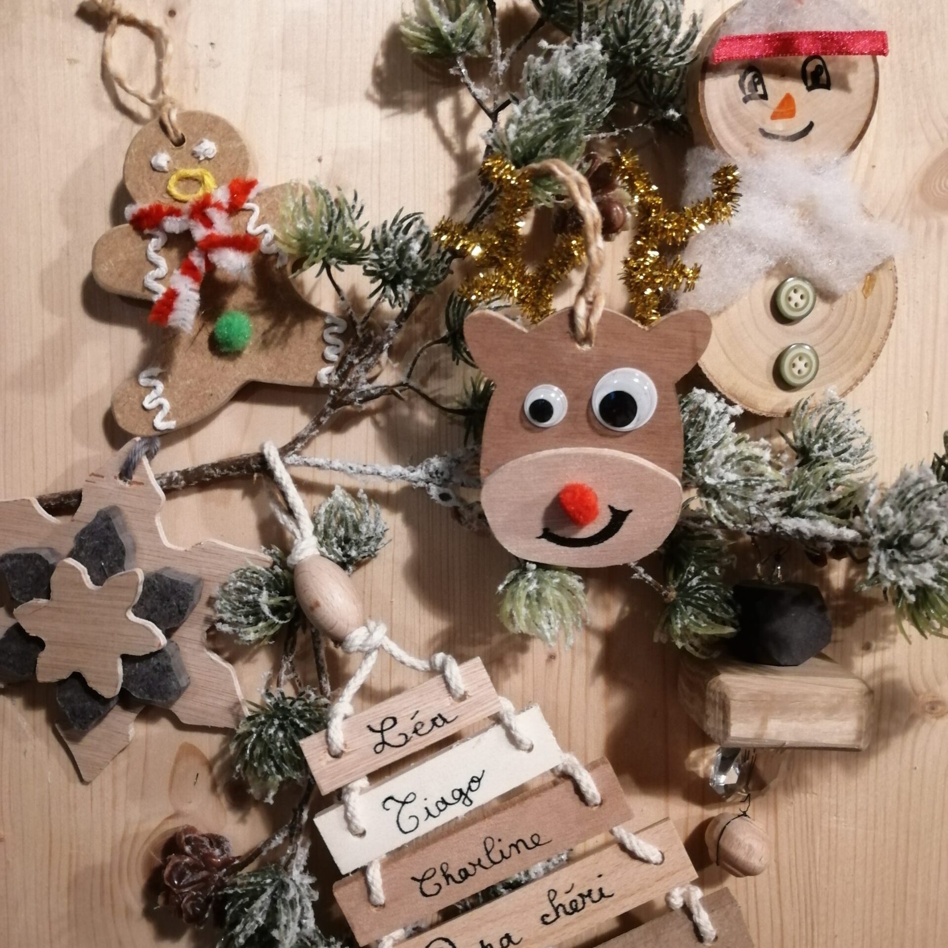 décorations de noel en bois