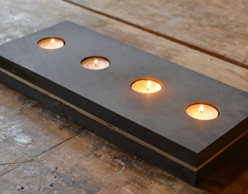 bougeoir noir