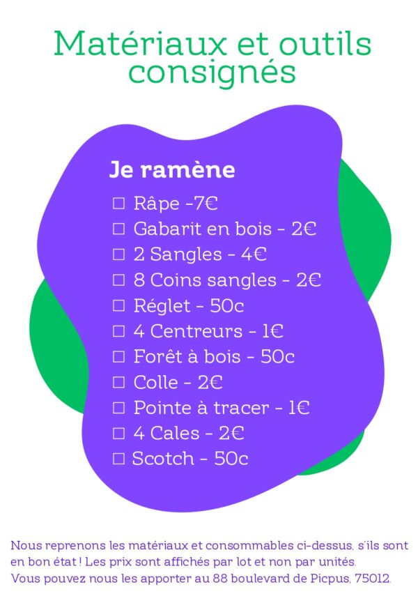 Kit DIY pour fabriquer un tabouret en bois